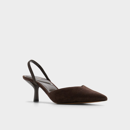 Re in Olivia Dark Brown - Sling back high heel, Stiletto heel Aldo Dark brown