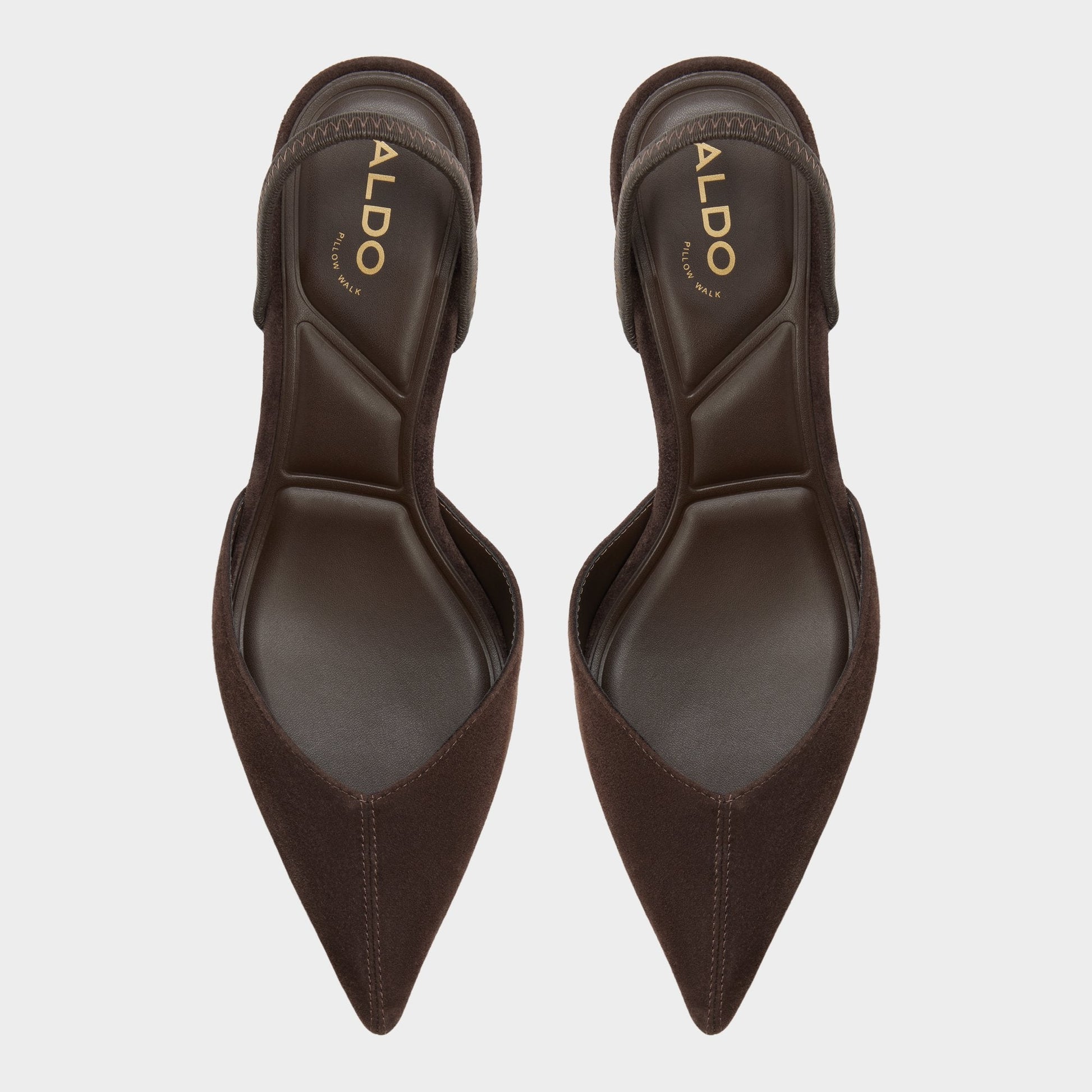Re in Olivia Dark Brown - Sling back high heel, Stiletto heel Aldo Dark brown