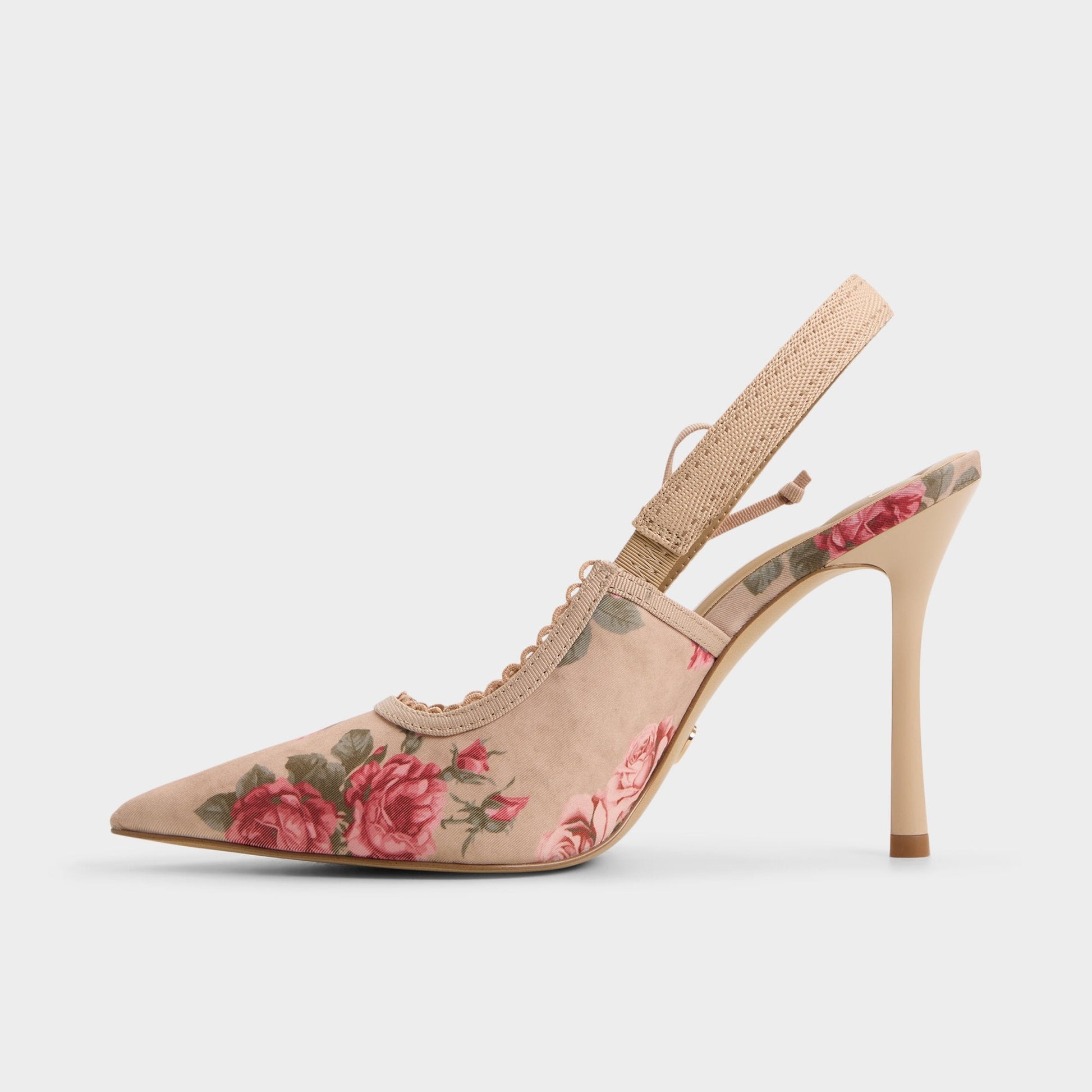 Hennie in Beige Combo 14190601 - Sling back high heel, Stiletto heel Aldo Beige combo
