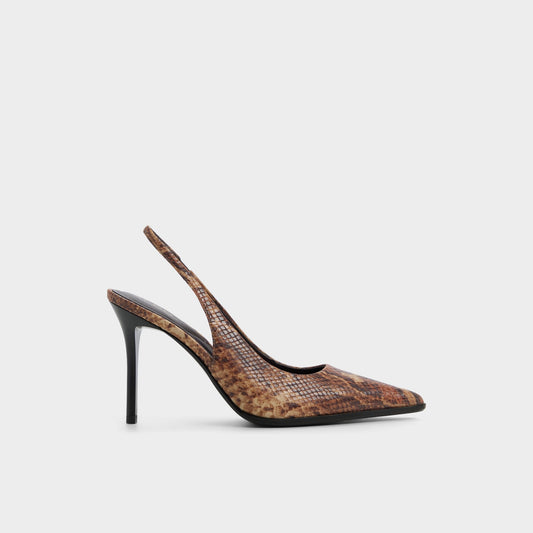 Re in Samantha Brown Multi - Sling back high heel, Stiletto heel Aldo Brown multi