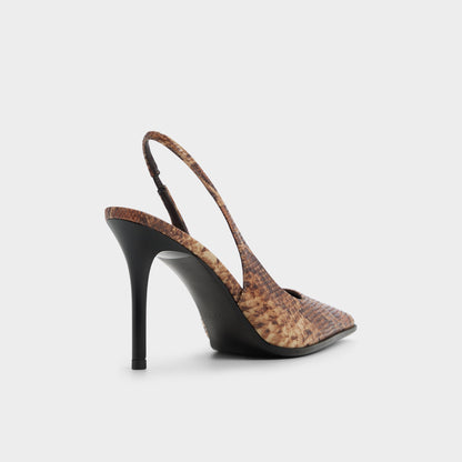 Re in Samantha Brown Multi - Sling back high heel, Stiletto heel Aldo Brown multi