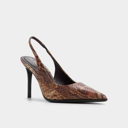 Re in Samantha Brown Multi - Sling back high heel, Stiletto heel Aldo Brown multi
