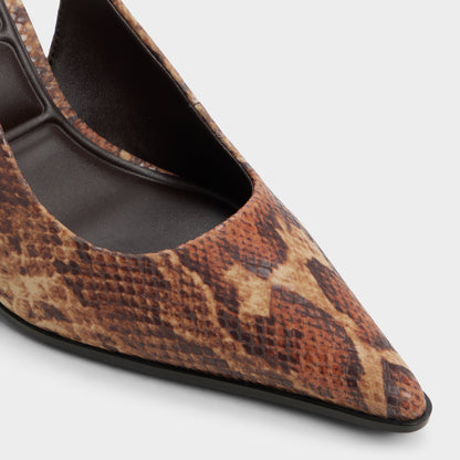 Re in Samantha Brown Multi - Sling back high heel, Stiletto heel Aldo Brown multi