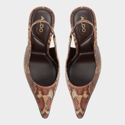 Re in Samantha Brown Multi - Sling back high heel, Stiletto heel Aldo Brown multi