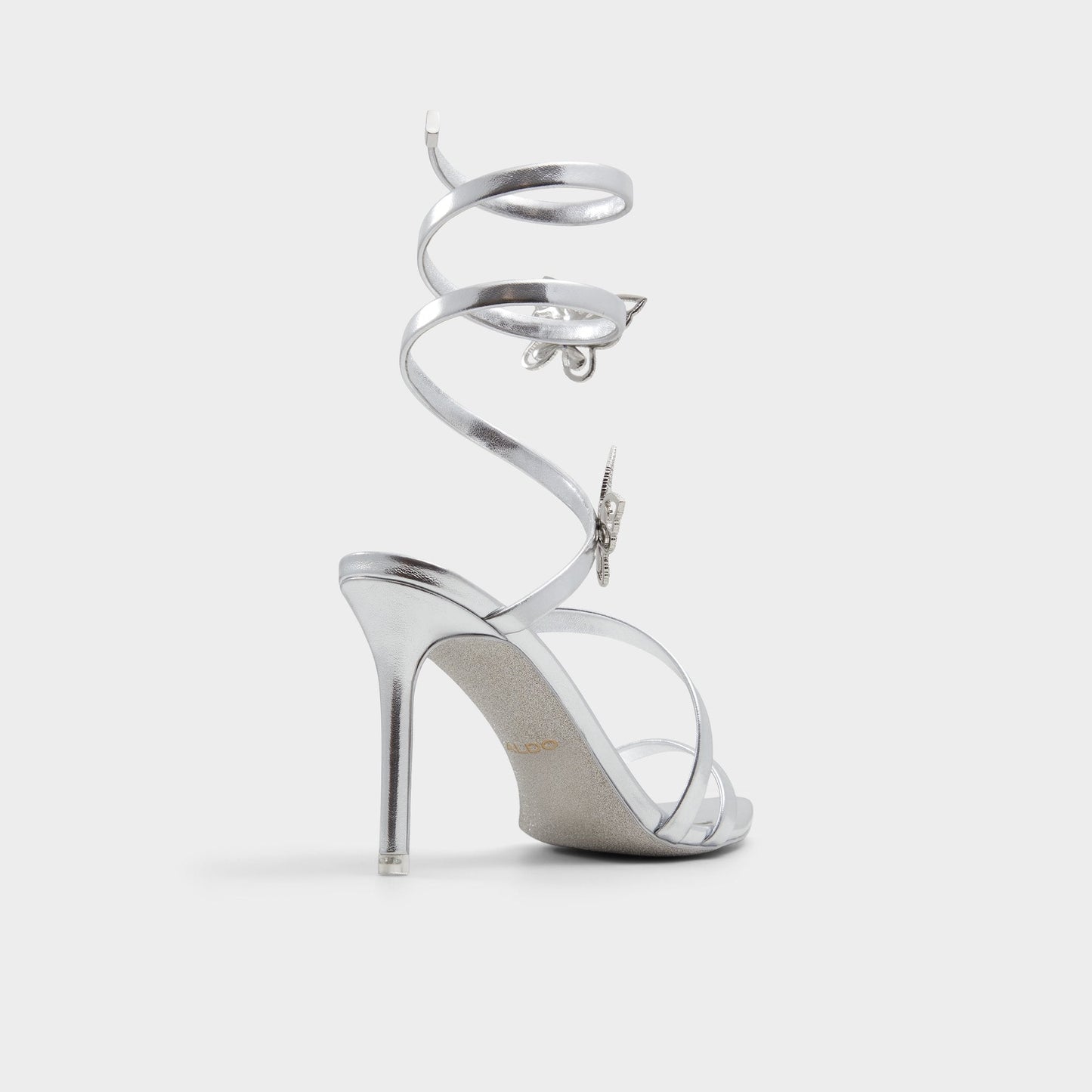 Ocia in Silver - Stiletto strappy sandal Aldo Silver
