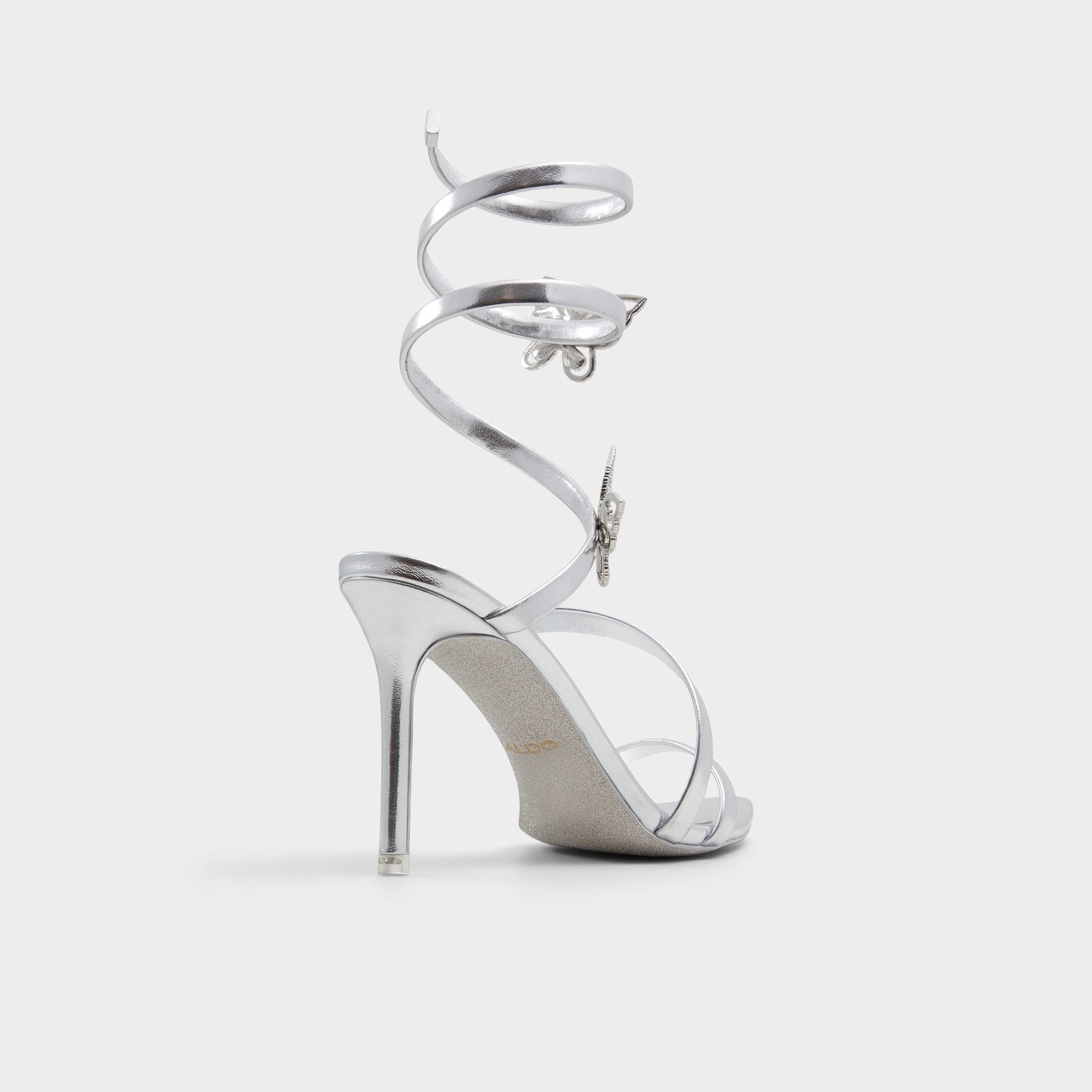Ocia in Silver - Stiletto strappy sandal Aldo Silver