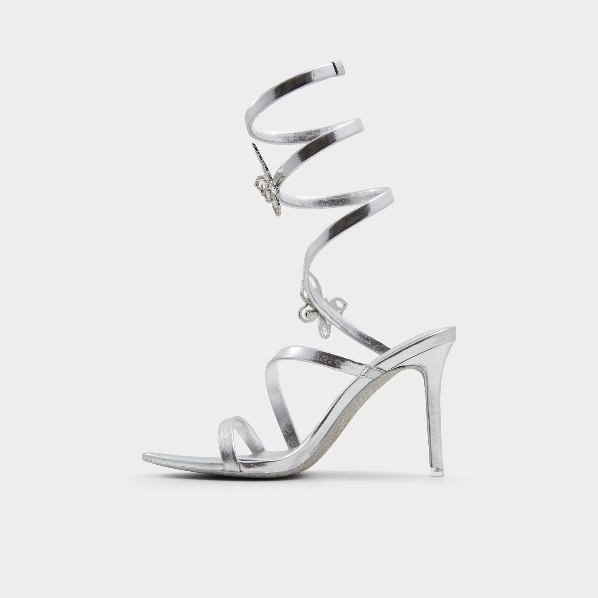 Ocia in Silver - Stiletto strappy sandal Aldo Silver