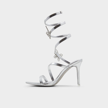 Ocia in Silver - Stiletto strappy sandal Aldo Silver