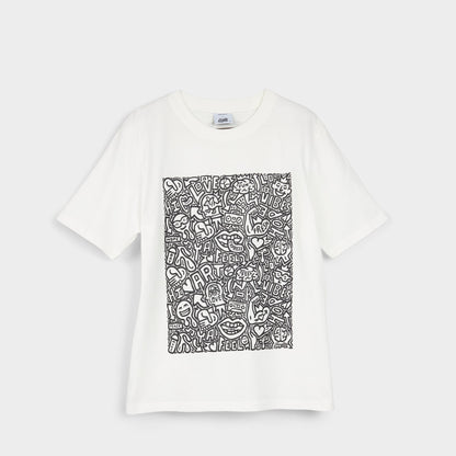 Timothy in Goodman White Black14038062 - Unisex t-shirt Aldo White/Black