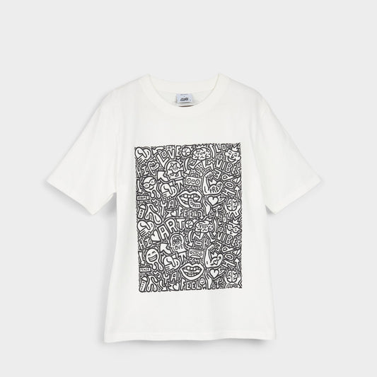 Timothy in Goodman White Black14038062 - Unisex t-shirt Aldo White/Black