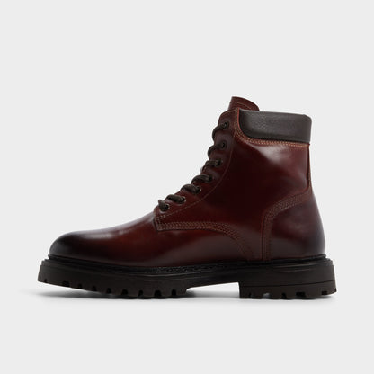 Draco in Medium Brown - Combat boot, Lug sole Aldo Medium brown