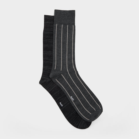 Nightstripe in Dark Grey - Crew socks Aldo Dark grey