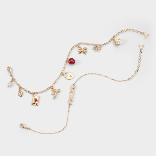 Loverchain in Red - Charm bracelet Aldo Red
