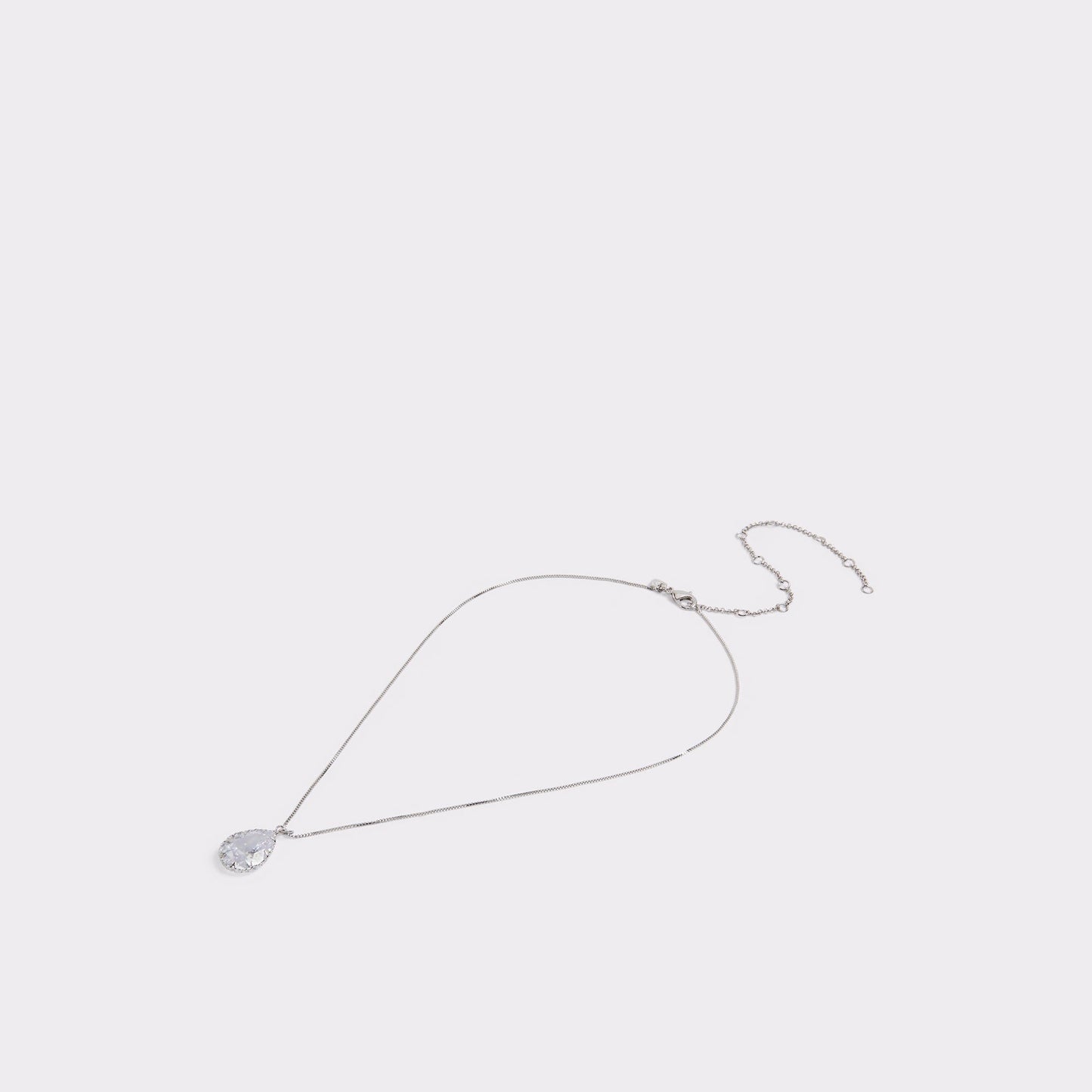 Beauceron Silver/Clear Multi Women's Necklaces - Teardrop necklace Aldo Silver/Clear Multi
