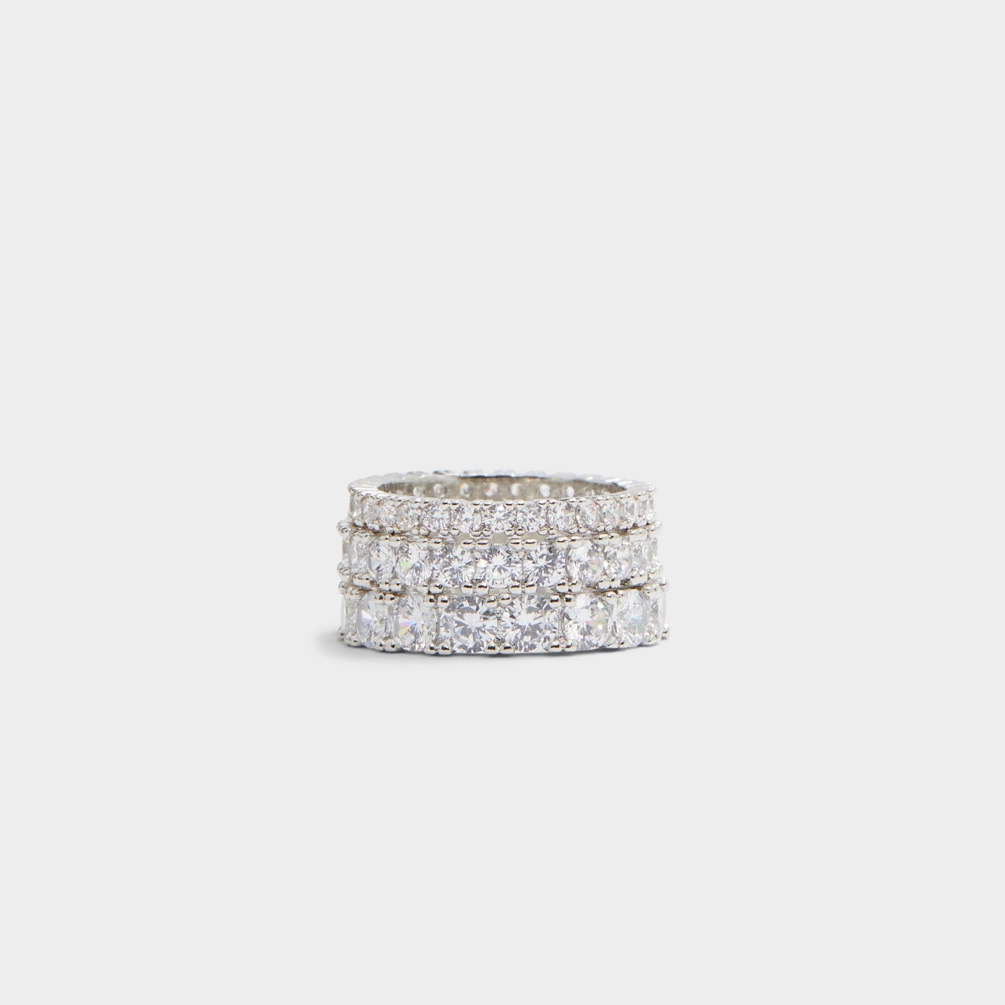 Uniawen Silver/Clear Multi Women's Rings - Stackable rings Aldo Silver/clear multi