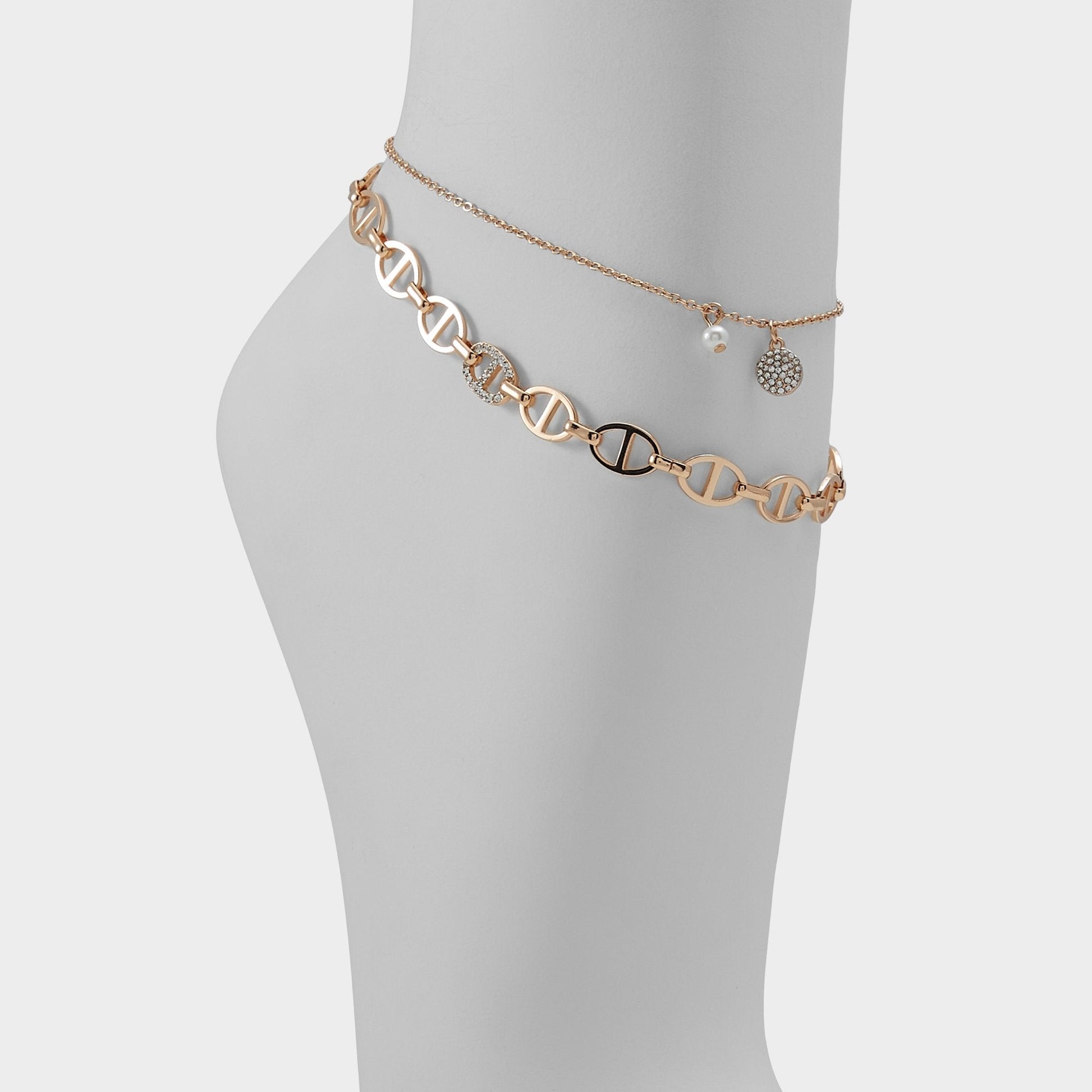 Splenndorx Gold/Clear Multi Women's Anklets - Anklet Aldo Gold/Clear Multi