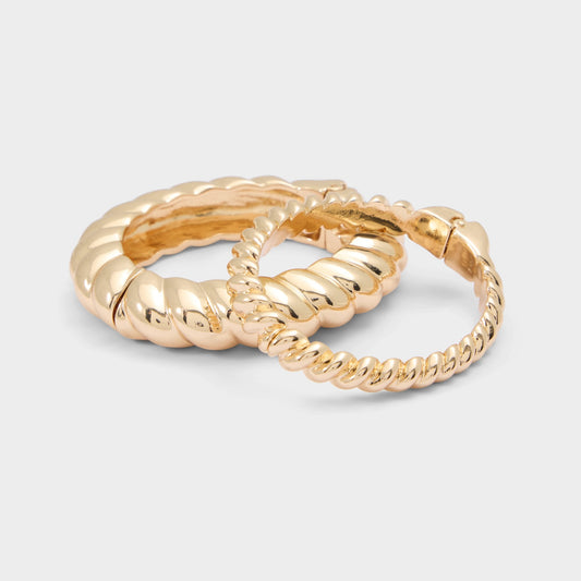 Twistedd in Gold - Bangle bracelet Aldo Gold