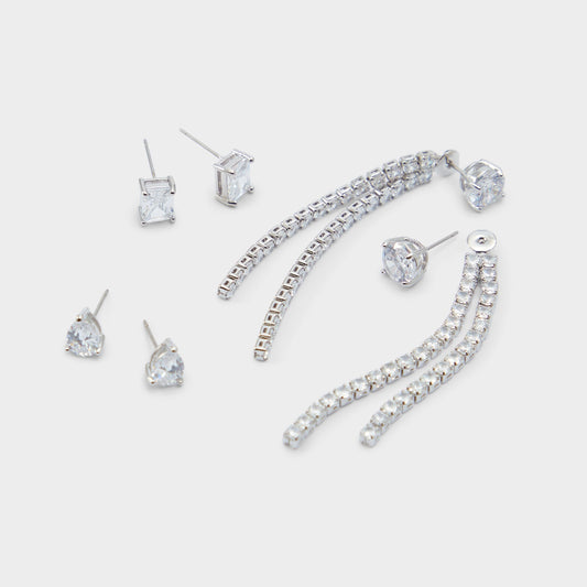 Javenalia Silver/Clear Multi Women's Earrings - Earrings Aldo Silver/Clear Multi