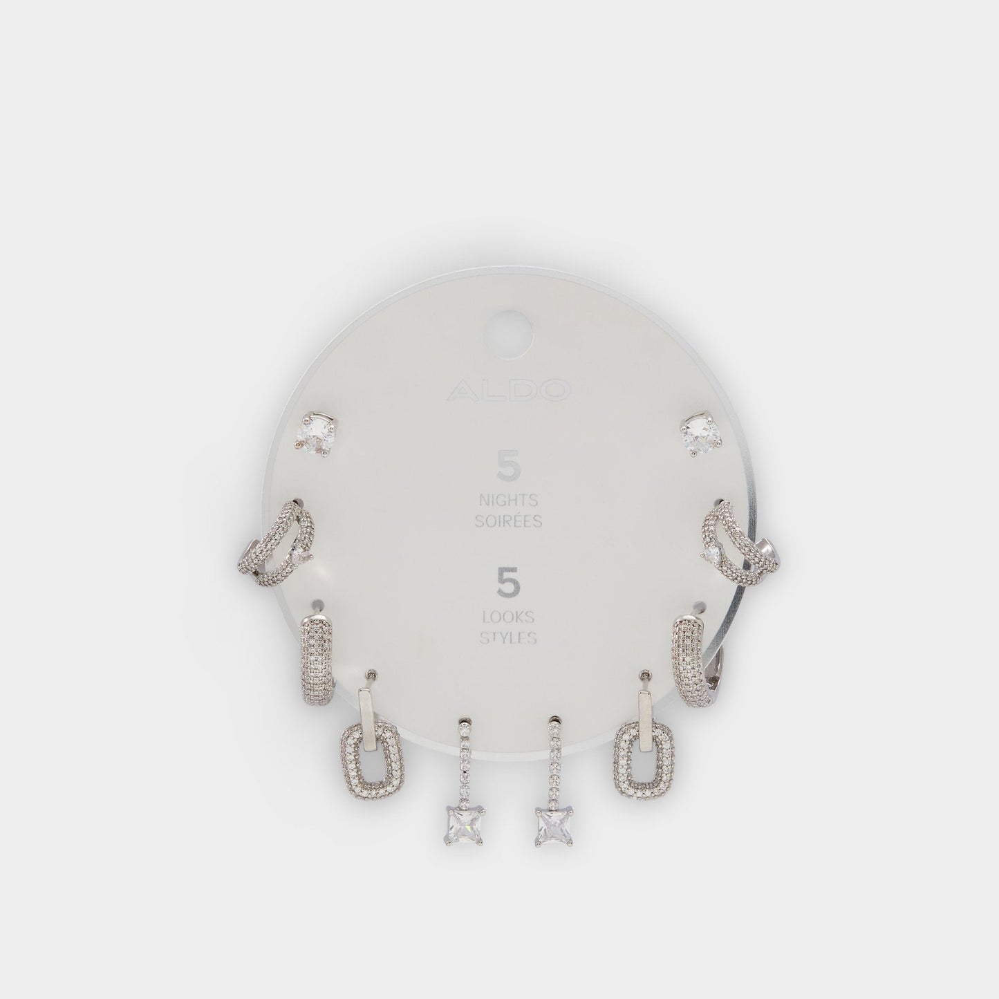 Fivelookss Silver/Clear Multi Women's Earrings - Earring set Aldo Silver/clear multi