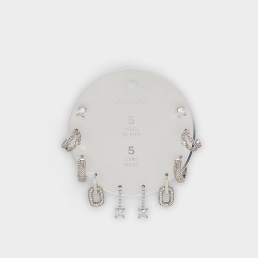 Fivelookss Silver/Clear Multi Women's Earrings - Earring set Aldo Silver/clear multi