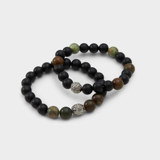 Bompietra Dark Green Men's Jewelry - Bracelet Aldo Dark Green
