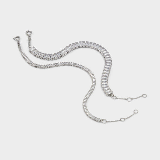 Lagodi Silver/Clear Multi Women's Cubic Zirconia - Bracelet Aldo Silver/Clear Multi
