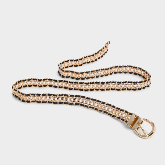 Albemarle Black/Gold Multi Women's Belts - Belt Aldo Black/gold multi