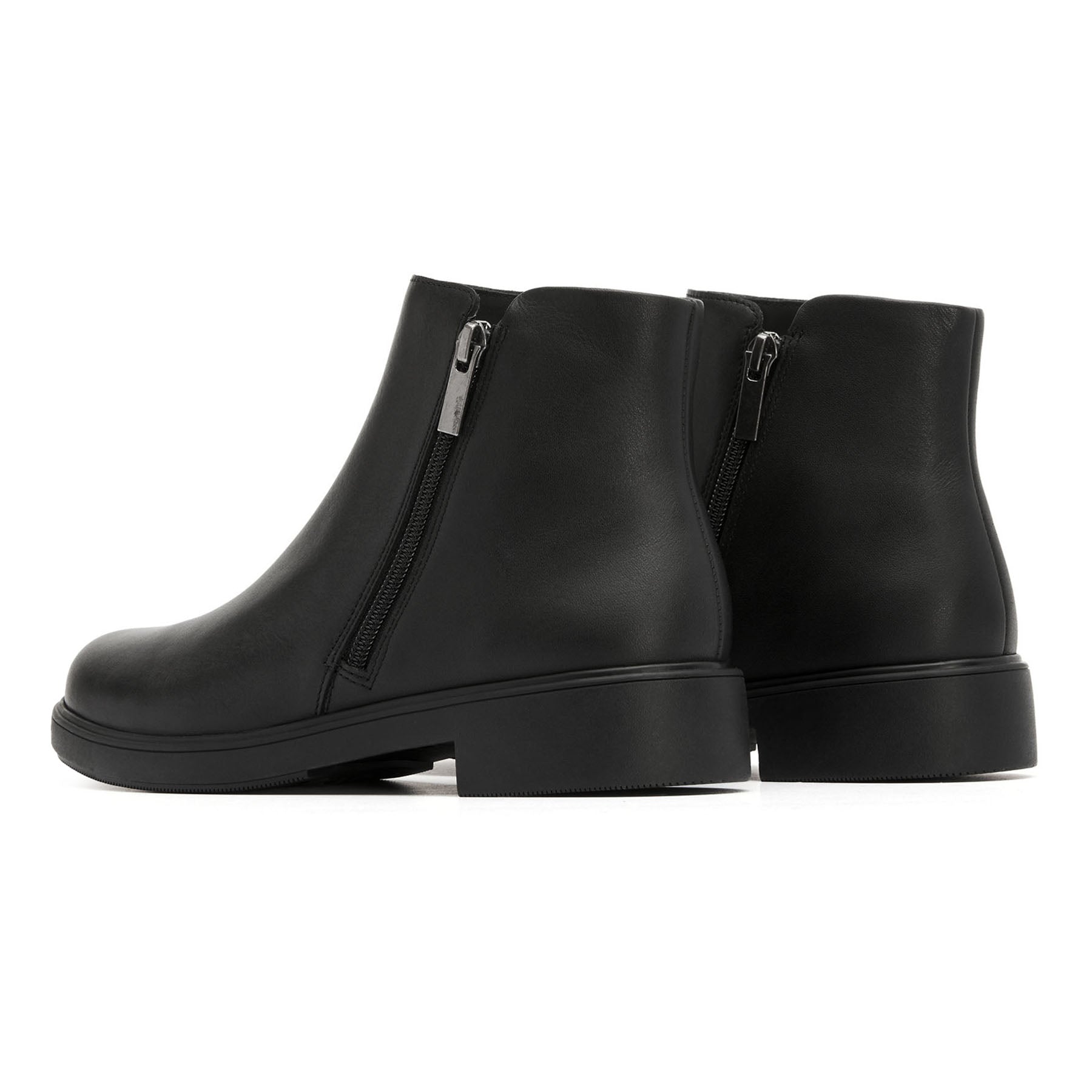 ABEO Footwear Compass Zip Metatarsal Black Leather