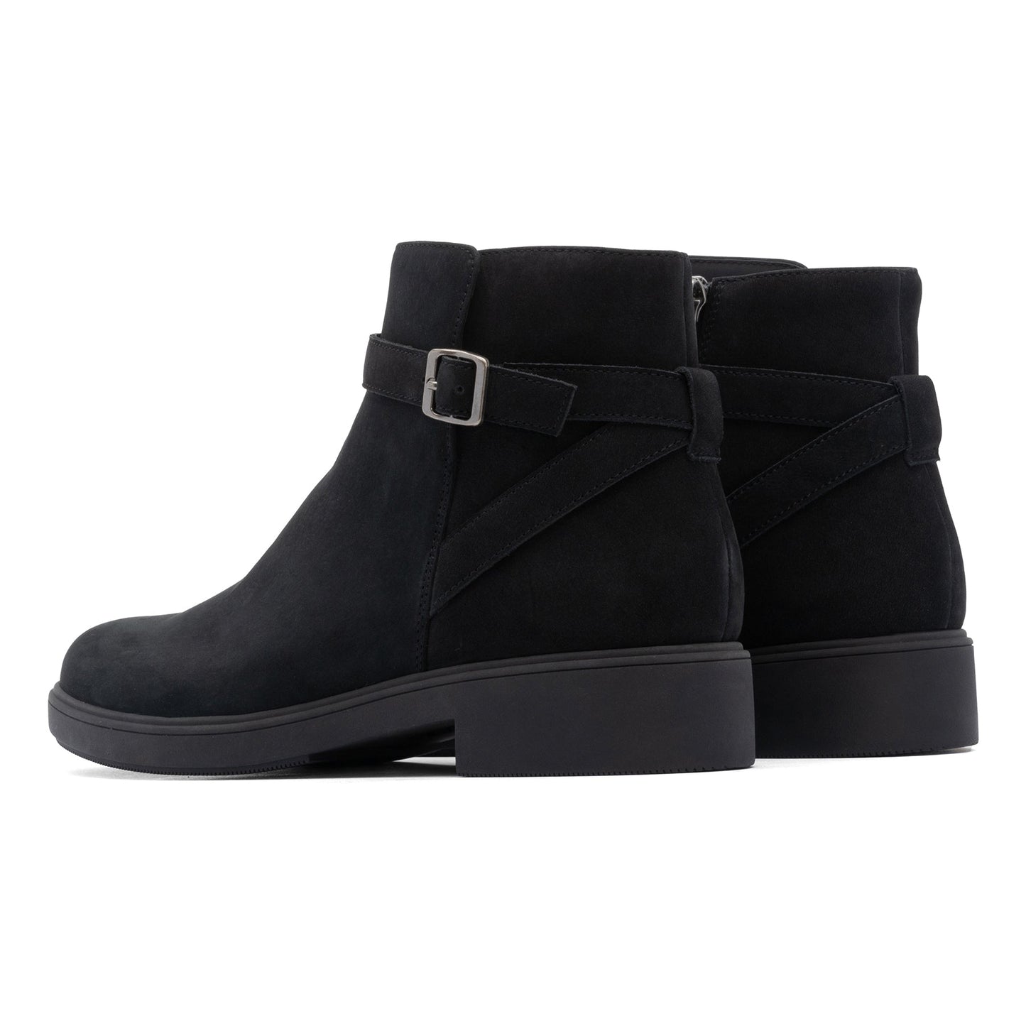 ABEO Footwear Compass Buckle Black Nubuck