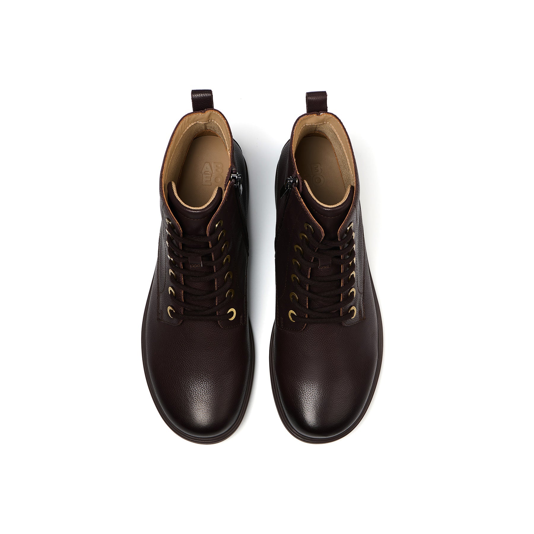 ABEO Footwear Compass Lace Metatarsal Chocolate Leather