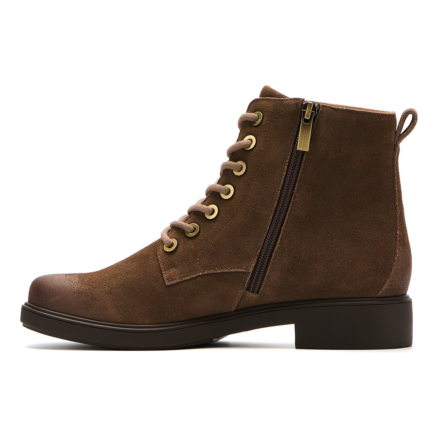 ABEO Footwear Compass Lace Metatarsal Dark Taupe Suede