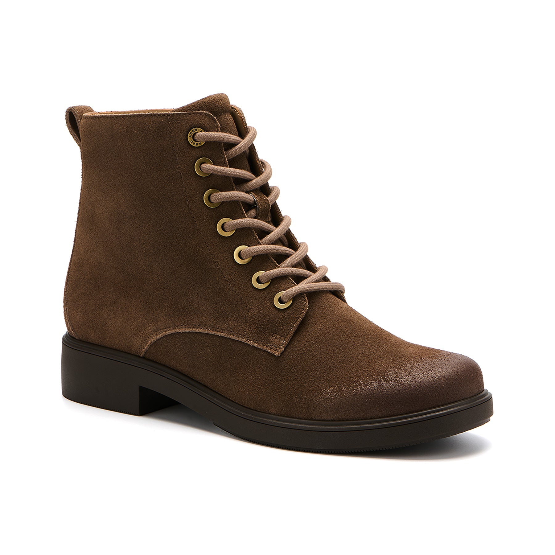 ABEO Footwear Compass Lace Dark Taupe Suede
