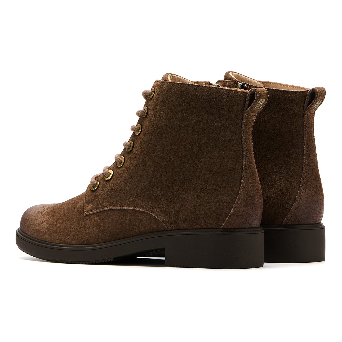 ABEO Footwear Compass Lace Dark Taupe Suede