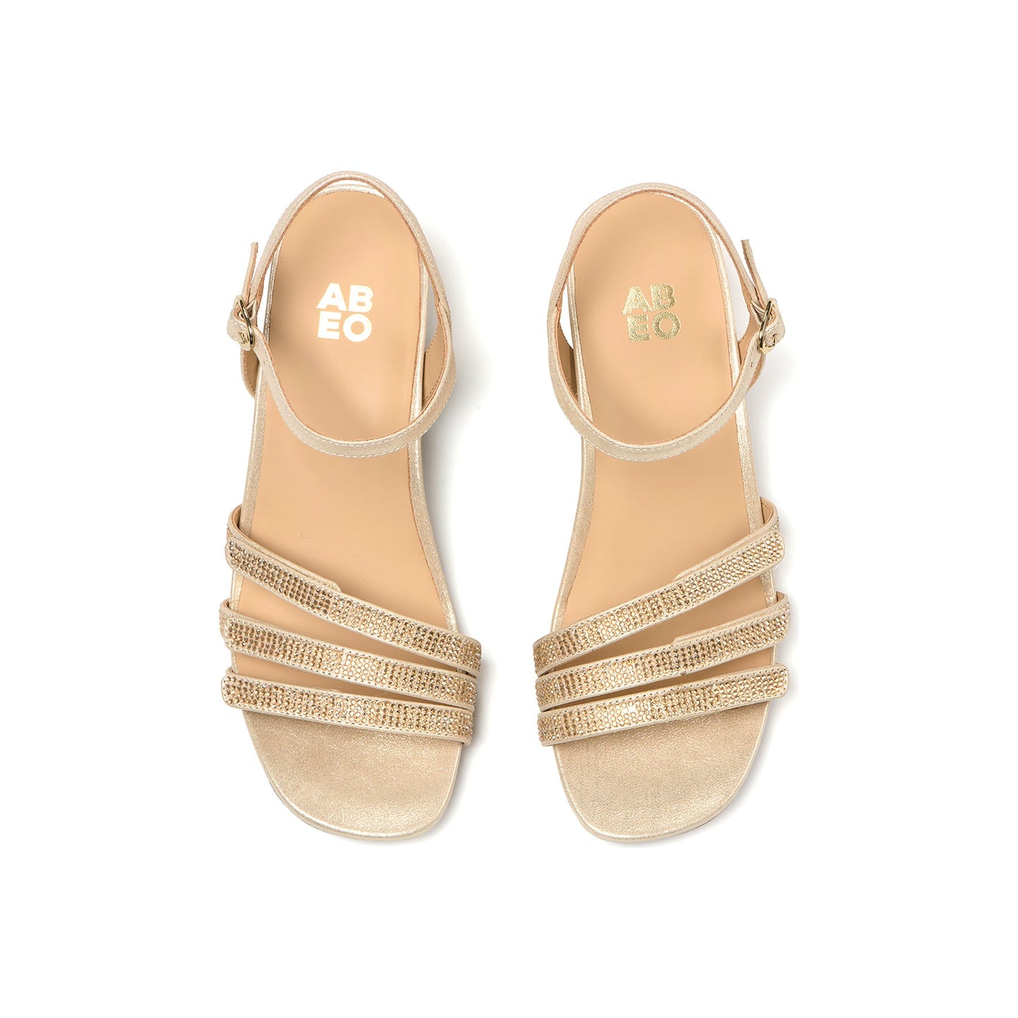 ABEO Footwear Avenue Ankle Gold Sparkle