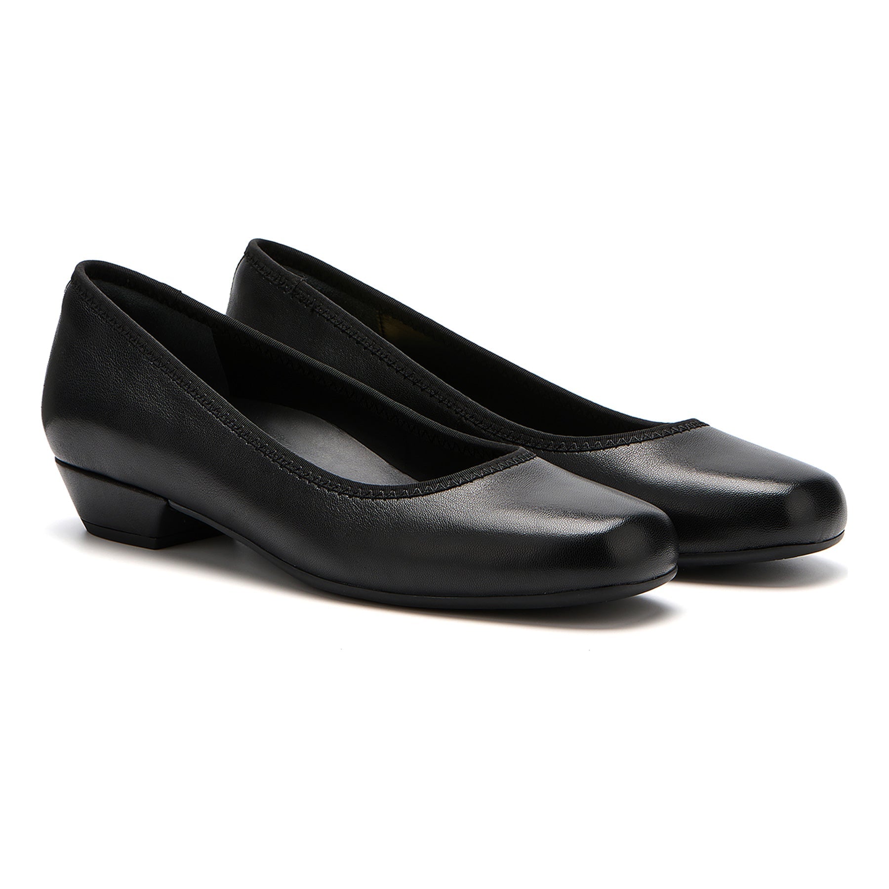 ABEO Footwear Via Pump Black Leather