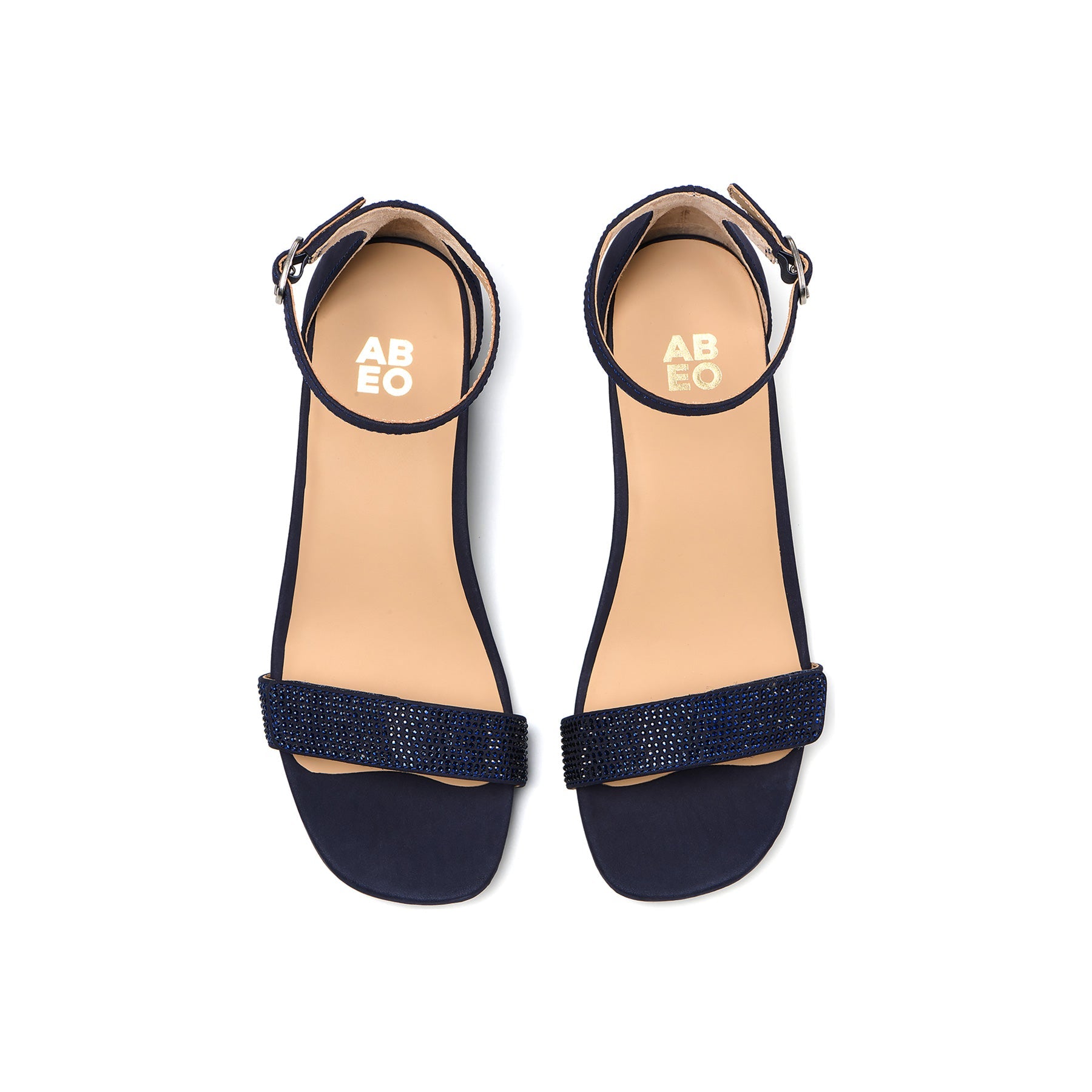 ABEO Footwear Avenue Strap Navy Sparkle