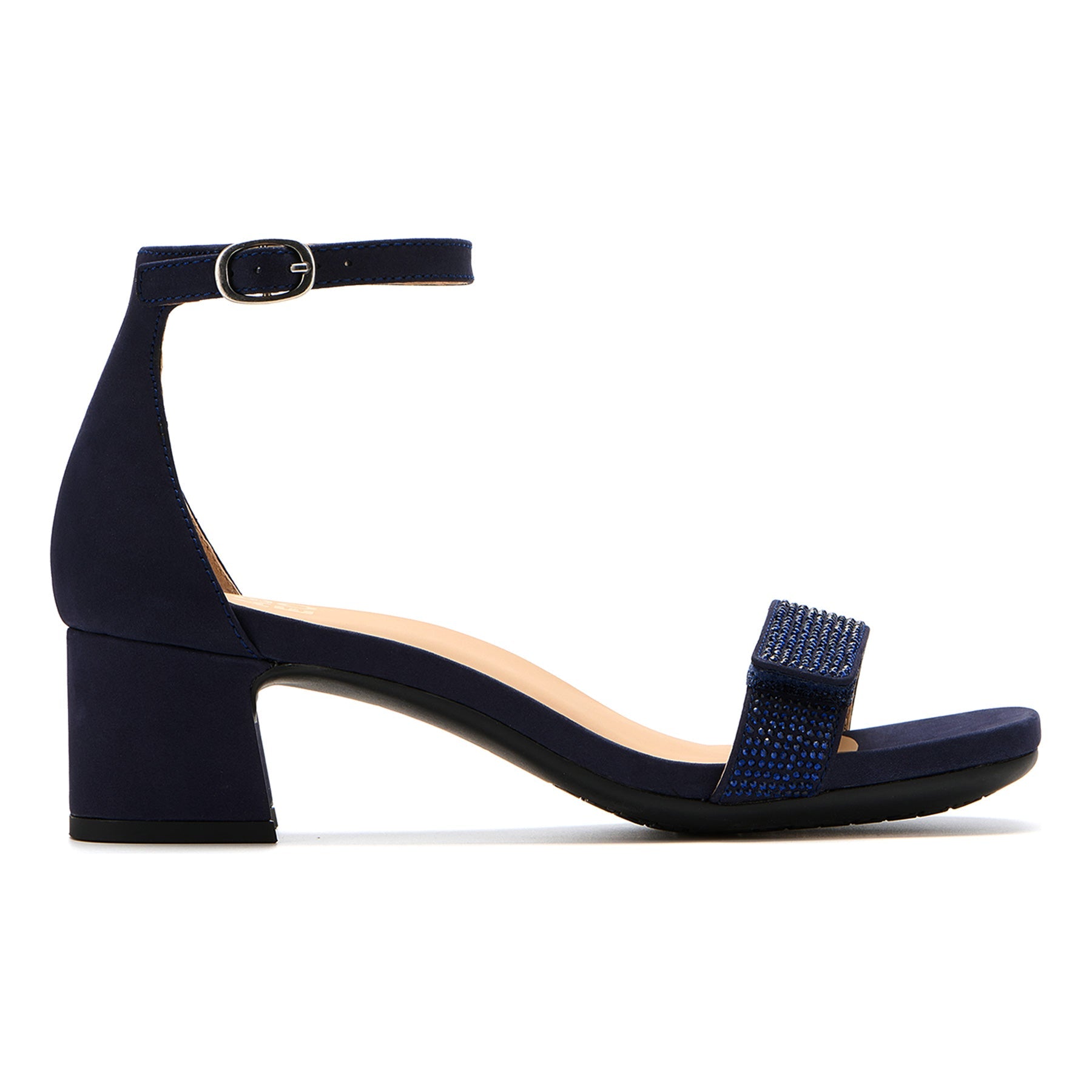 ABEO Footwear Avenue Strap Navy Sparkle