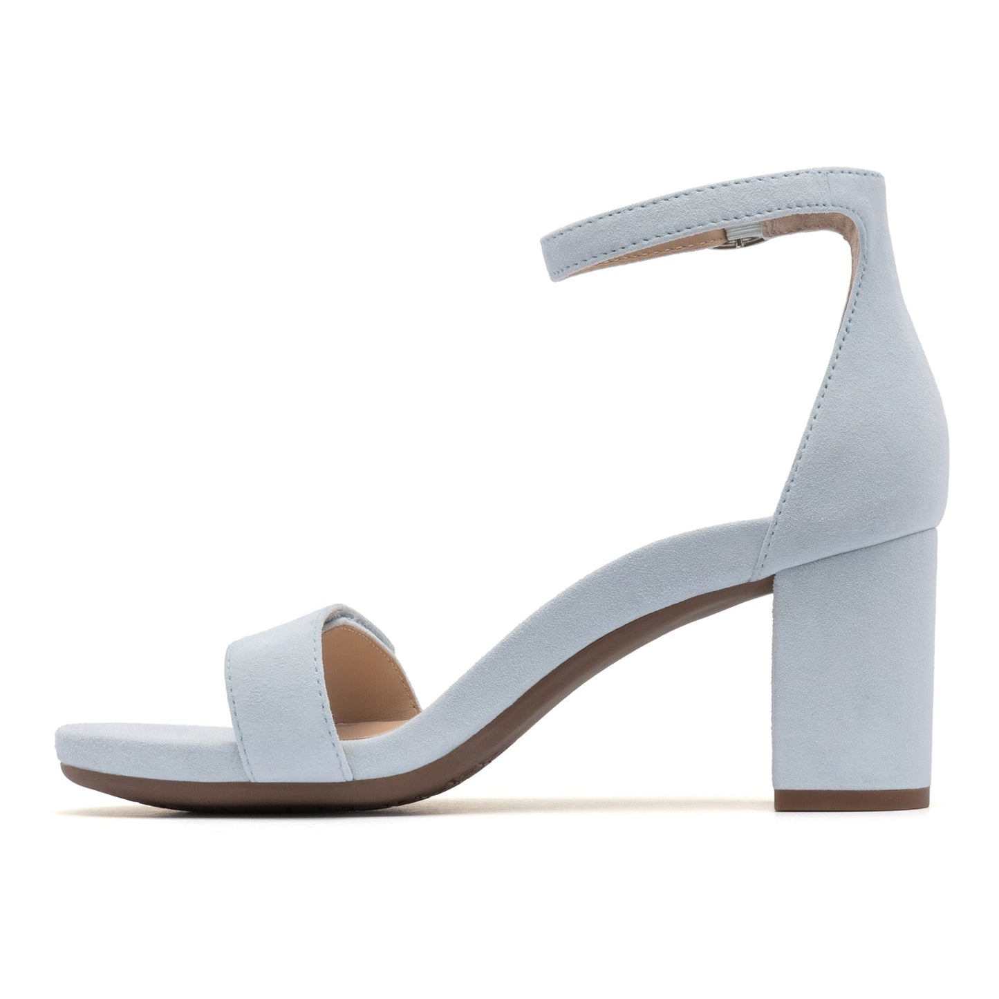ABEO Footwear Tempo Strap Light Blue Suede