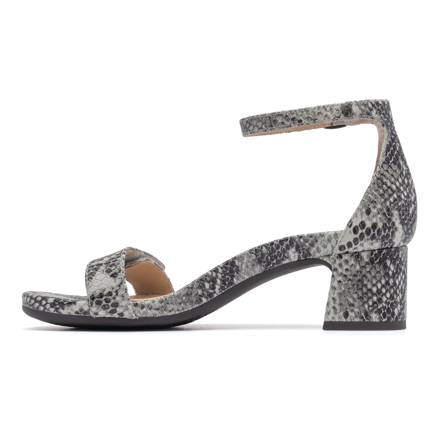 ABEO Footwear Avenue Strap Snake Print Leather