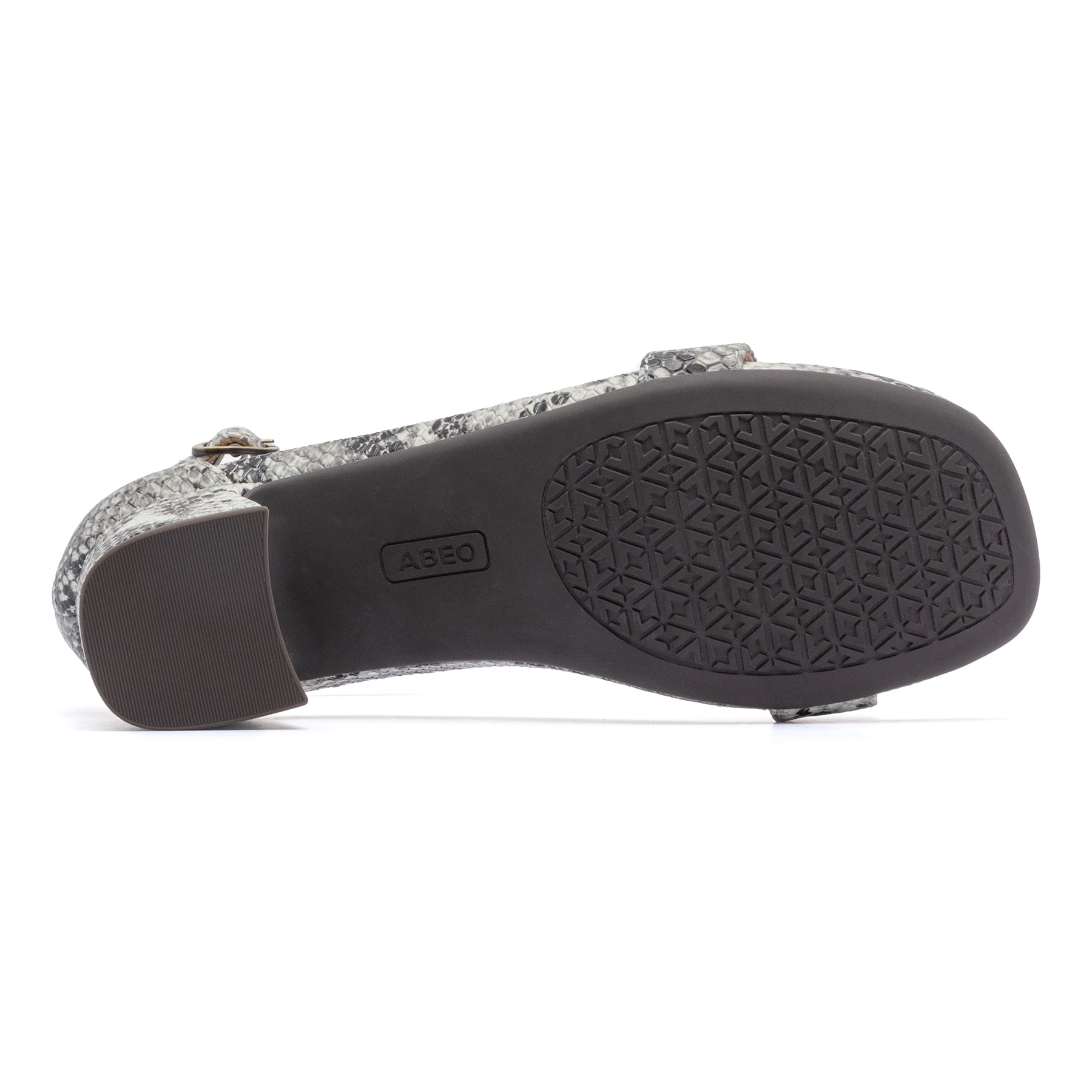 ABEO Footwear Avenue Strap Snake Print Leather