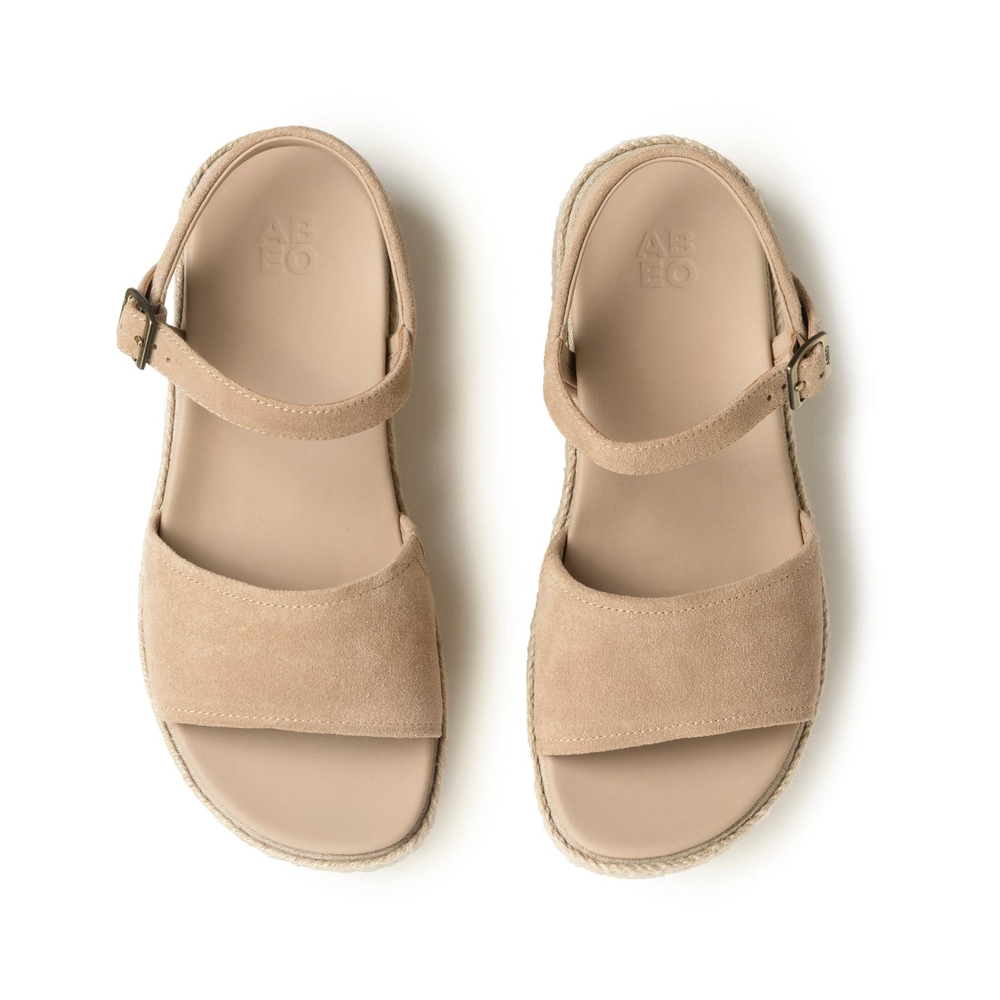 ABEO Footwear Solstice Buckle Sandal Metatarsal Cuban Sand Suede