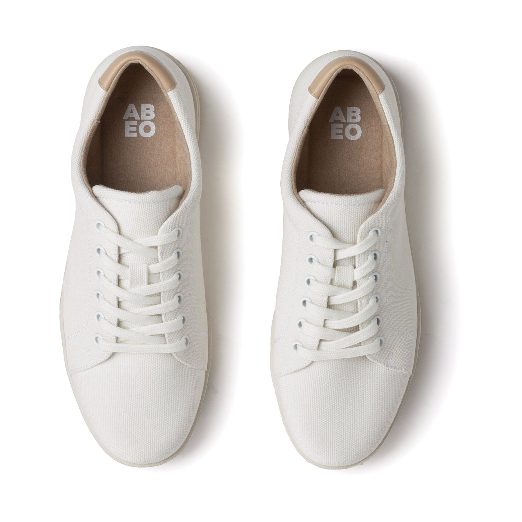 ABEO Footwear Encore Sneaker White Canvas