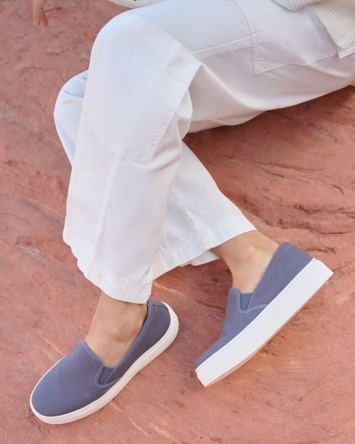 ABEO Footwear Jumpstreet Slip On Navy Canvas