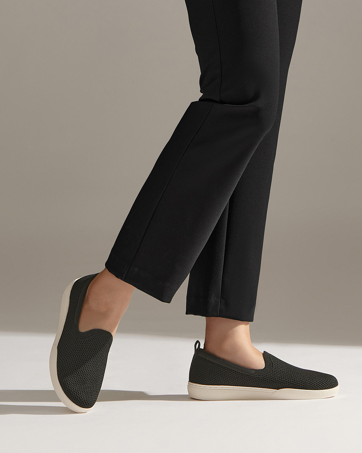 ABEO Footwear Encore Knit Slip On Black