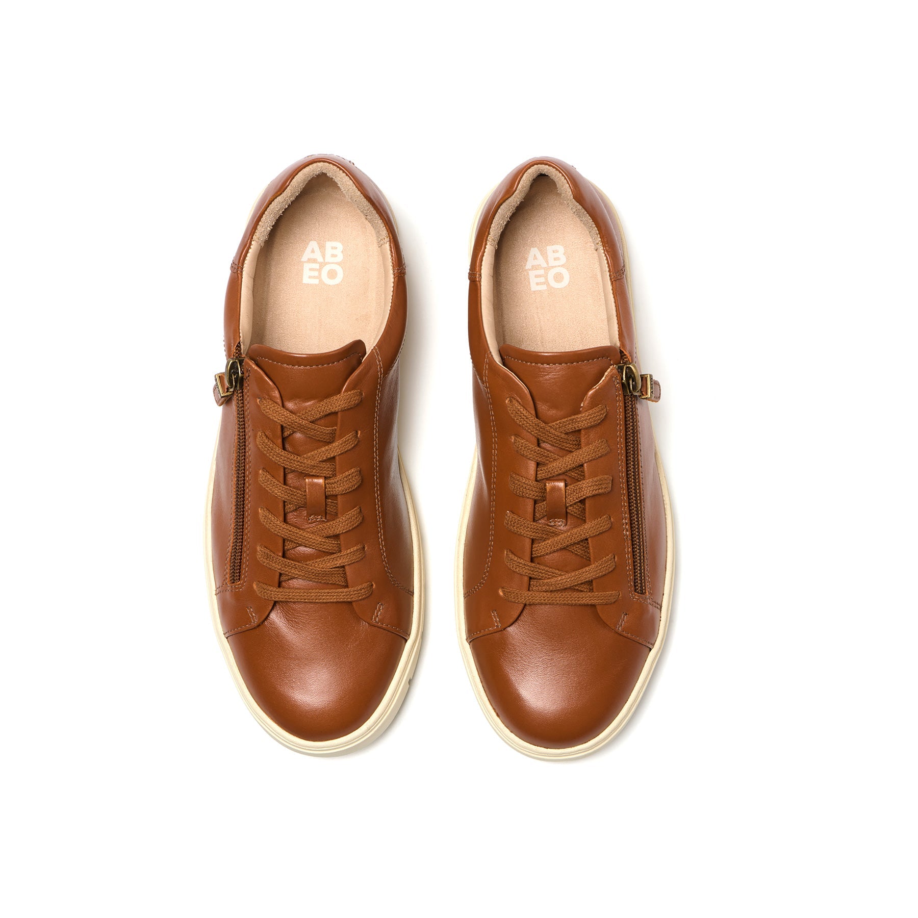 ABEO Footwear Roam Lace Caramel Leather
