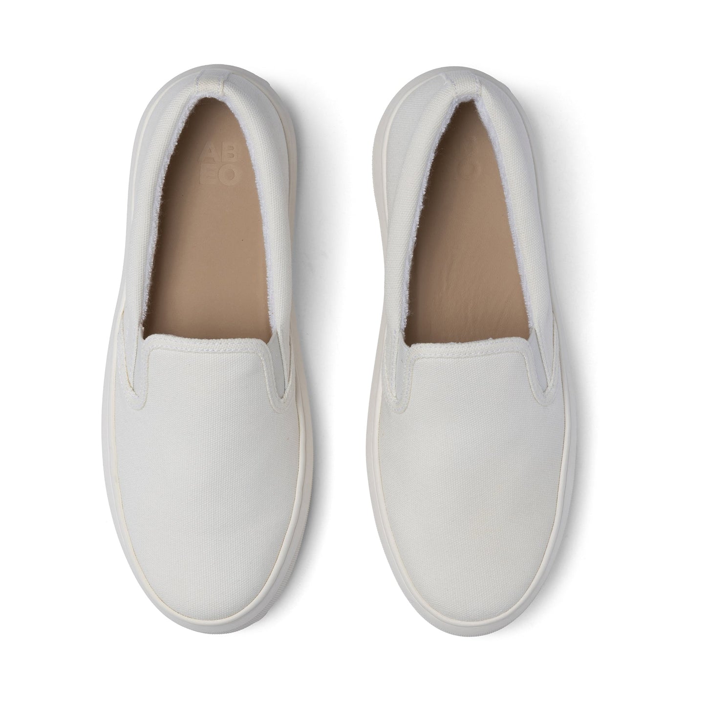 ABEO Footwear Jumpstreet Slip On White Canvas