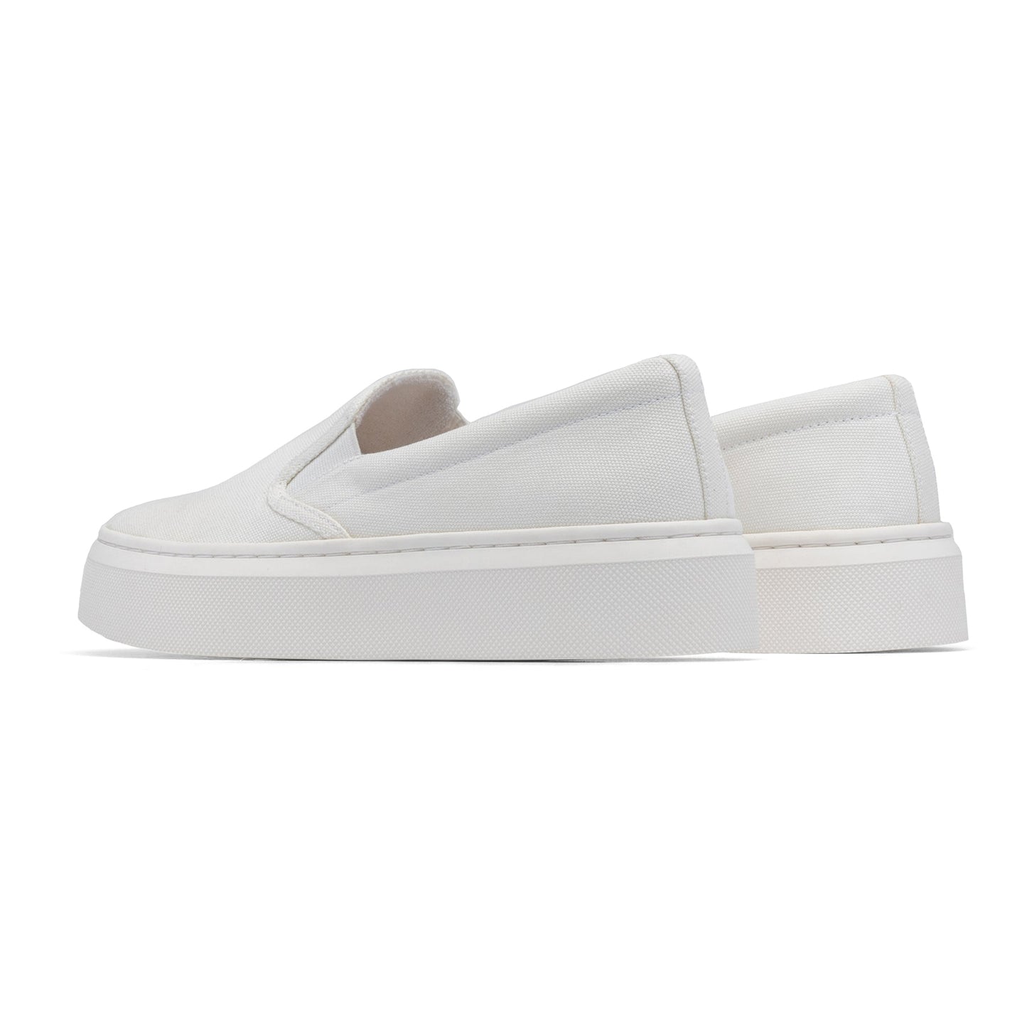 ABEO Footwear Jumpstreet Slip On White Canvas