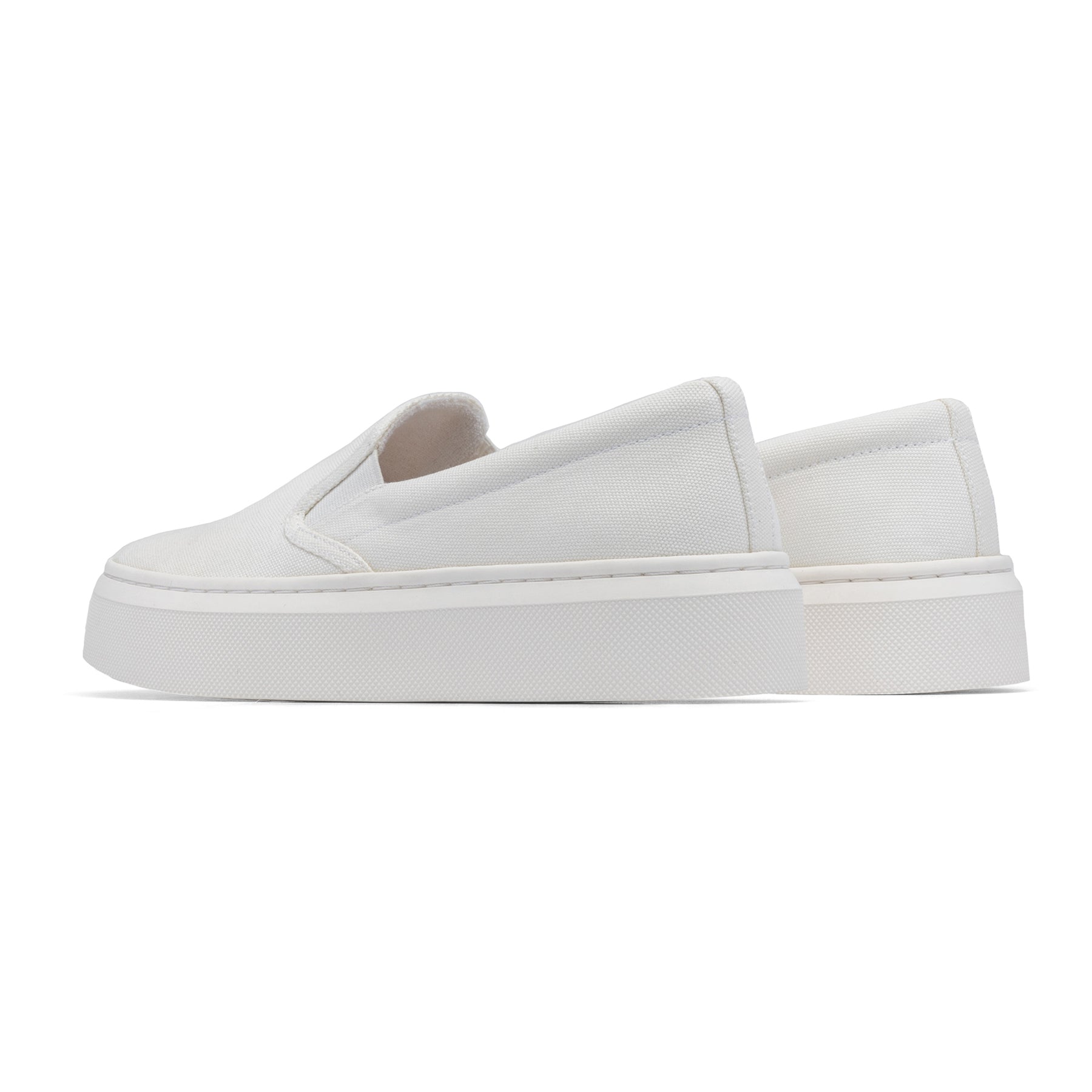 ABEO Footwear Jumpstreet Slip On White Canvas