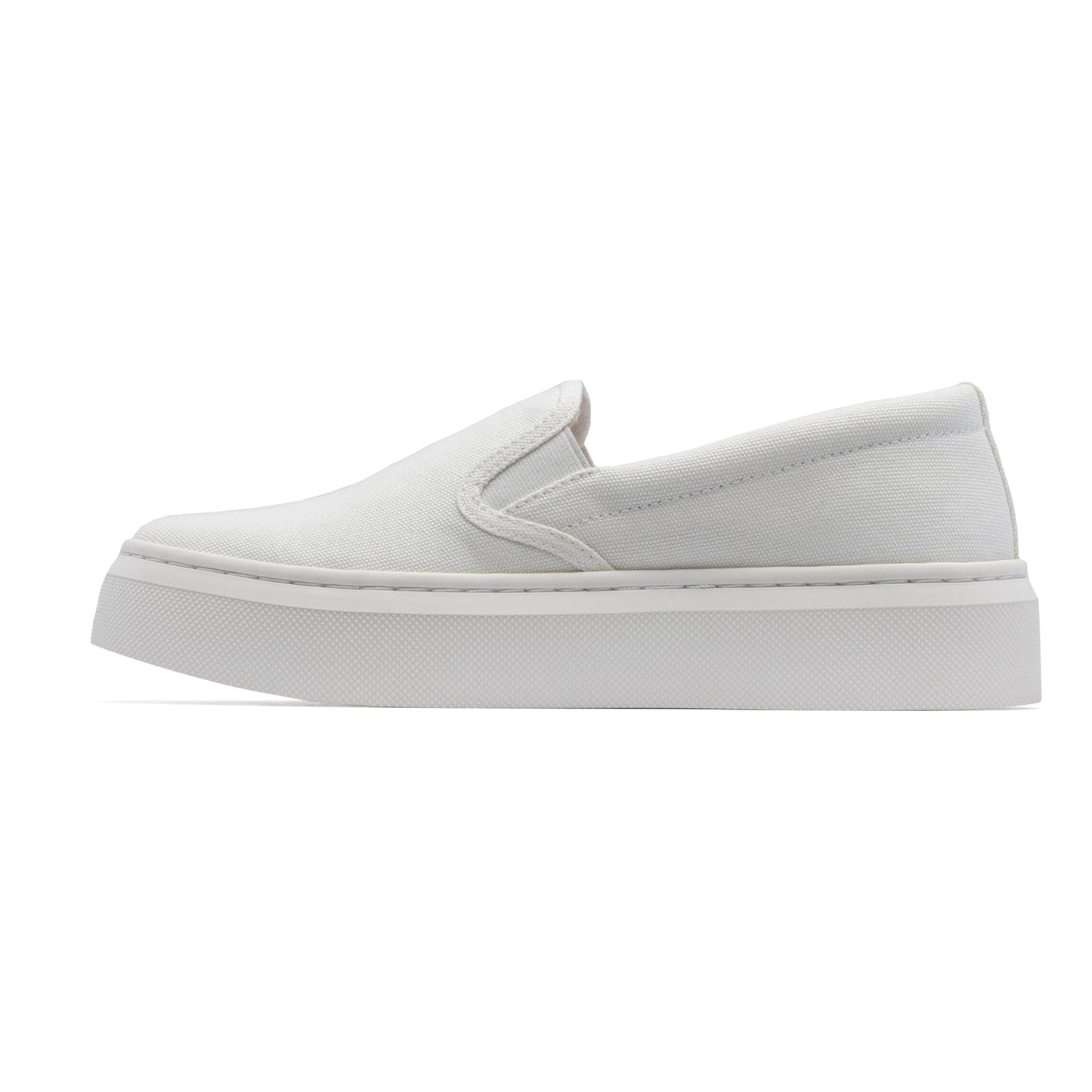 ABEO Footwear Jumpstreet Slip On White Canvas