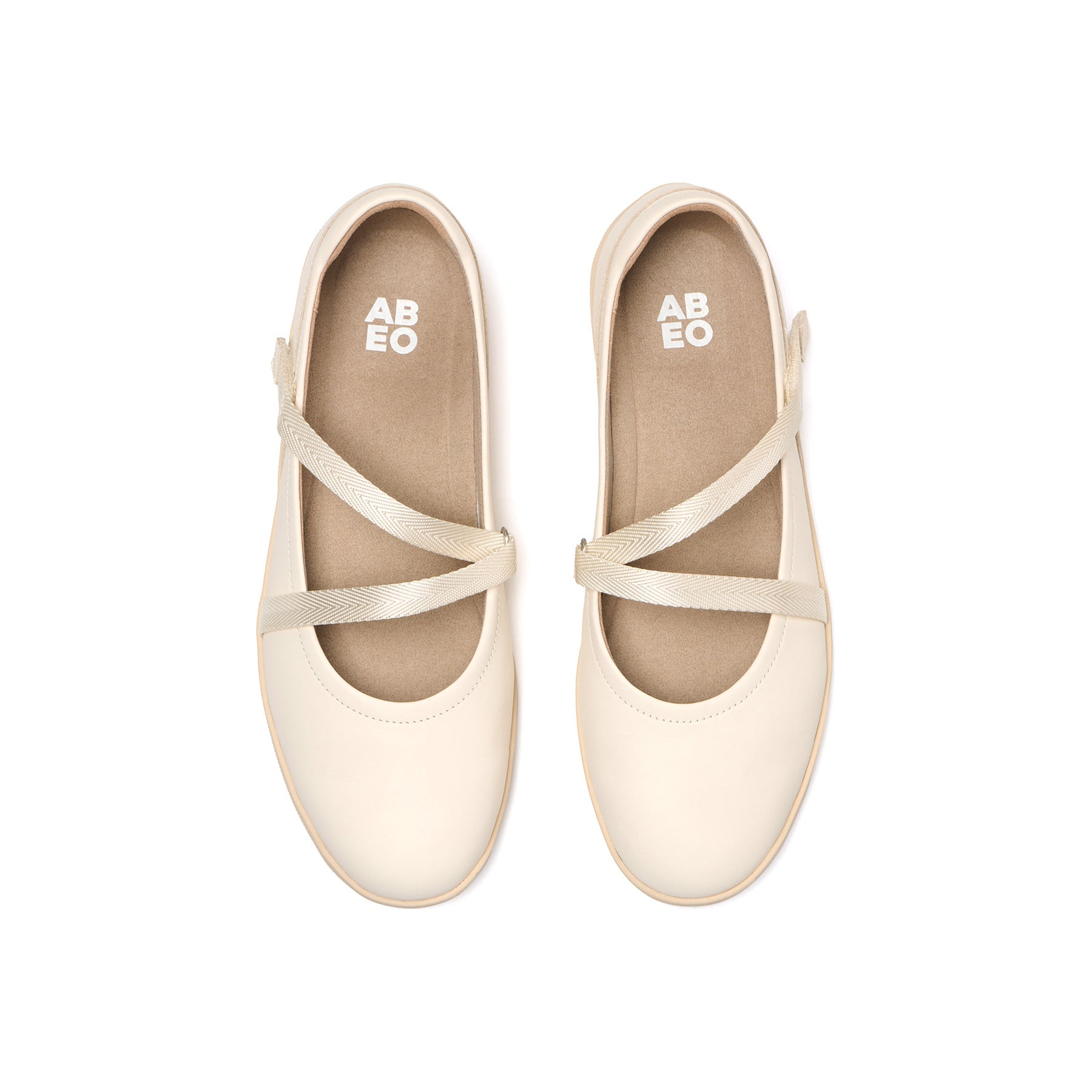 ABEO Footwear Vela Mary Jane White
